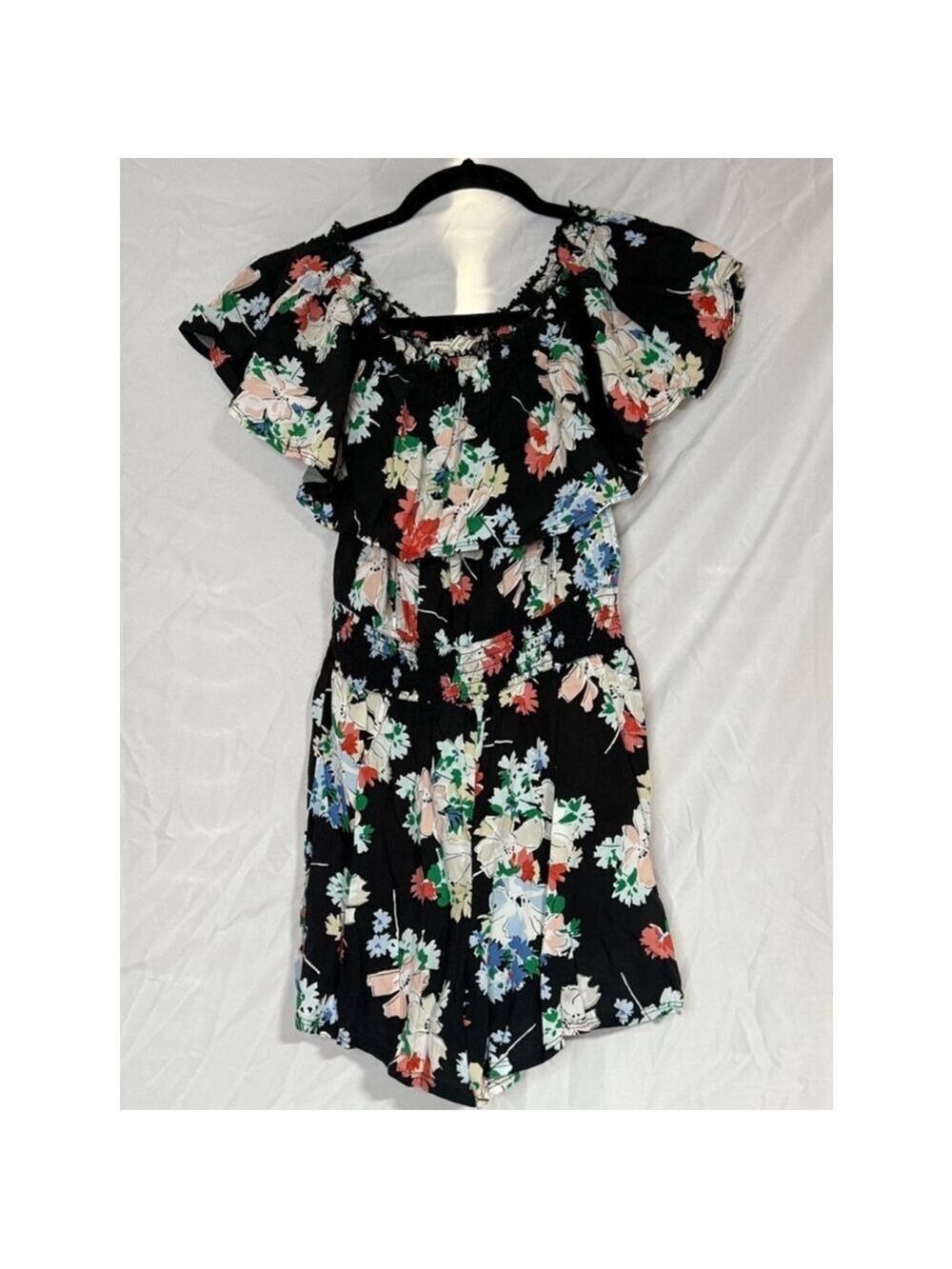 Women's Abercrombie & Fitch Romper Size S Black Floral